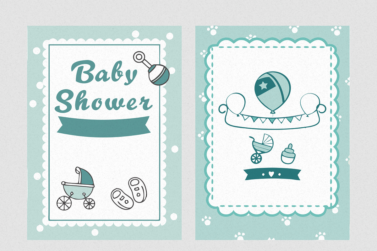 Baby Shower Clipart Bundle, an Illustration by Helospace (Photo 2 of 10)