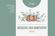 medicine and homeopathy, a Healthcare Illustration by OlyaSenko (Thumbnail 1 of 8)