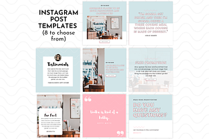 Instagram Template Blue Canva