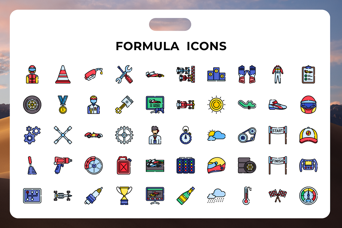 Formula Icons, an Icon by Wencory