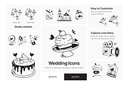 Animated Wedding Icons, a Solid Icon by Prosymbols (Thumbnail 4 of 7)