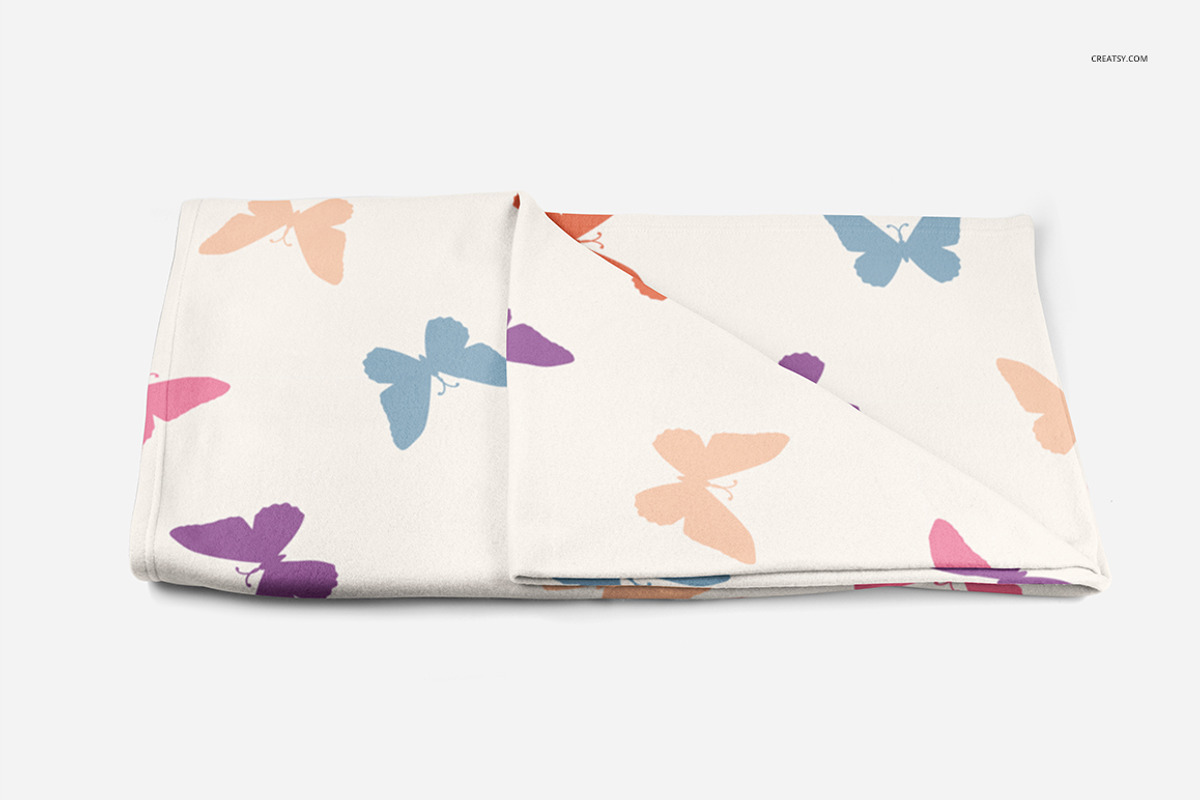 Fleece Blanket 2 Mockup Set, a Product Mockup by creatsy4 (Photo 4 of 8)