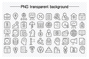 100 Business and Finance Line Icons, an Outline Icon by Designfour (Thumbnail 3 of 7)