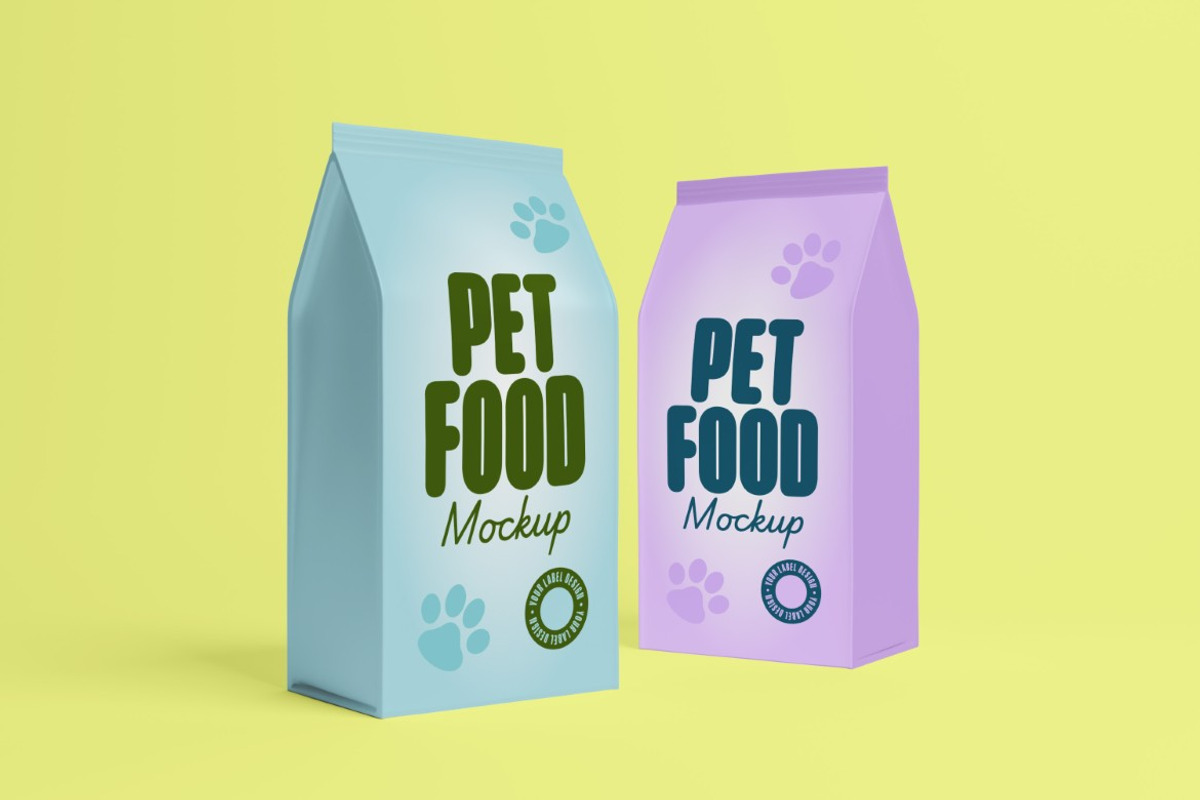 Pet Food Packaging Mockup, a Packaging Mockup by graphicook