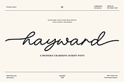 Hayward Modern Charming Script Font, a Handwritten Font by Heinzel Std (Thumbnail 1 of 14)
