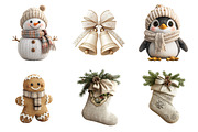 Cozy Watercolor Christmas Clipart, a Work Illustration by SinaCreation (Thumbnail 5 of 6)