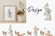 Woodland animal clipart Autumn mood, an Animal Illustration by Daryartsy (Thumbnail 4 of 7)