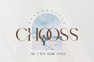 Chooss All Caps Serif Font