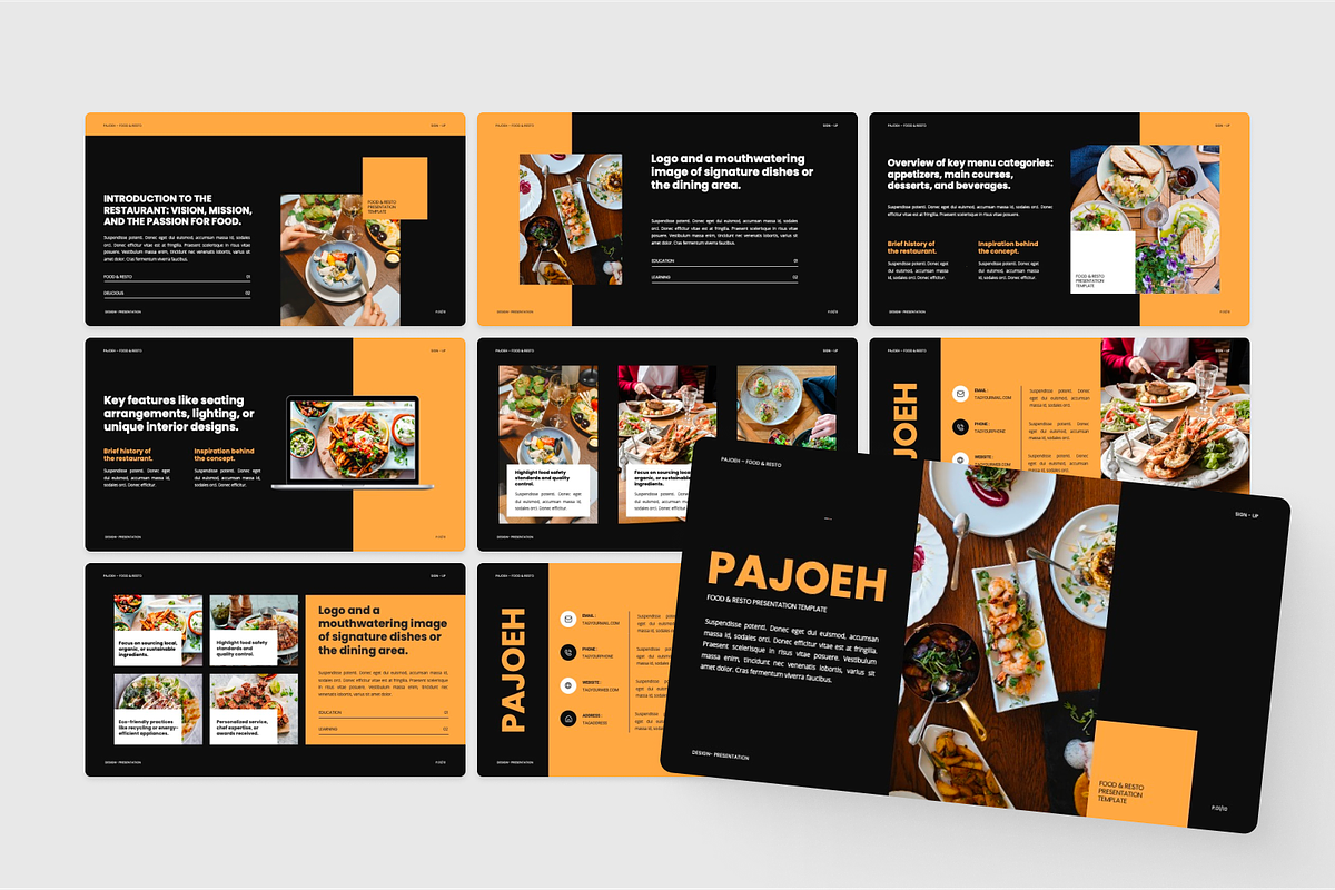 Food & Restaurant Google Slide, a Presentation Template by SquidPixey (Photo 2 of 6)