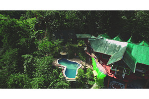 Exotic resort with swimming pool