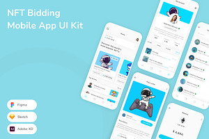 NFT Bidding Mobile App UI Kit