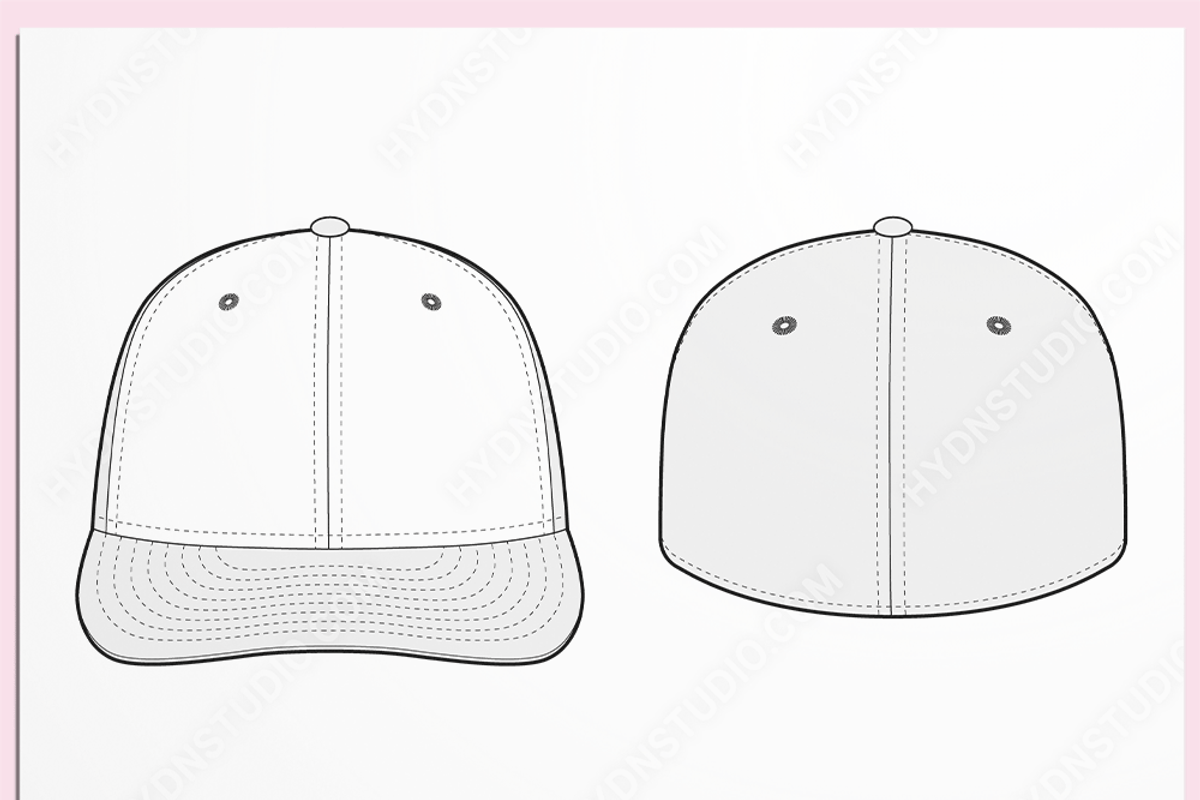 Vector Low Pro 59FIFTY Cap Design, a Hat Mockup by HYDNSTUDIO