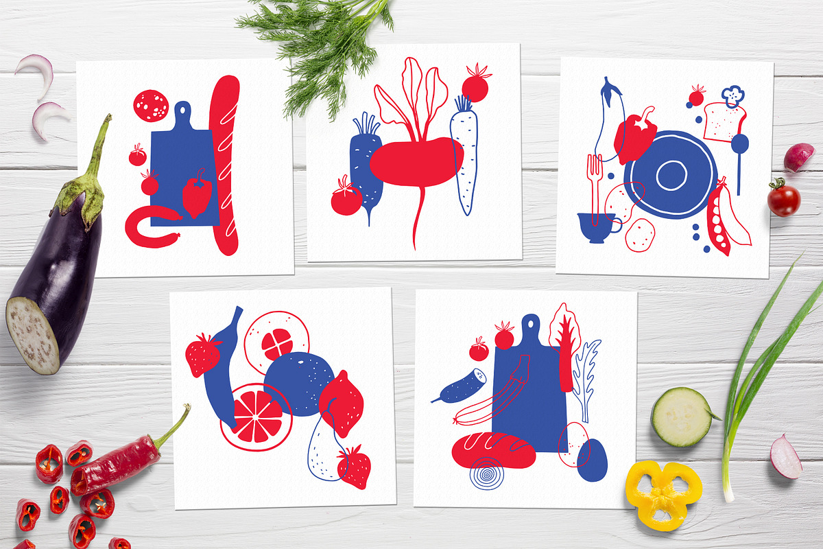 K I T C H E N graphic collection, a Decorative Illustration by Katerina Osa (Photo 3 of 10)