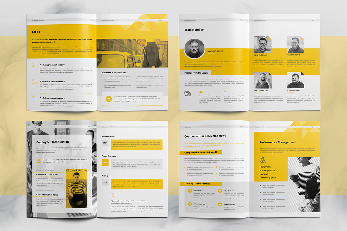 HR / Employee Handbook, a Brochure Template by Orcshape Studio (Photo 5 of 9)