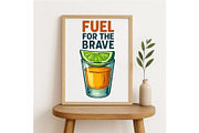 Fuel for the Brave Tequila Shot, a Background Graphic by LaseredNinja (Thumbnail 4 of 7)