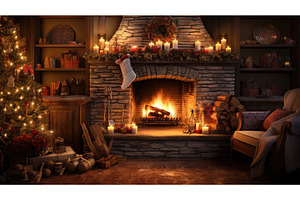 warm cozy holiday ai generated, a Holiday Photo by pikepicture