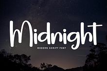 Midnight | Script Font