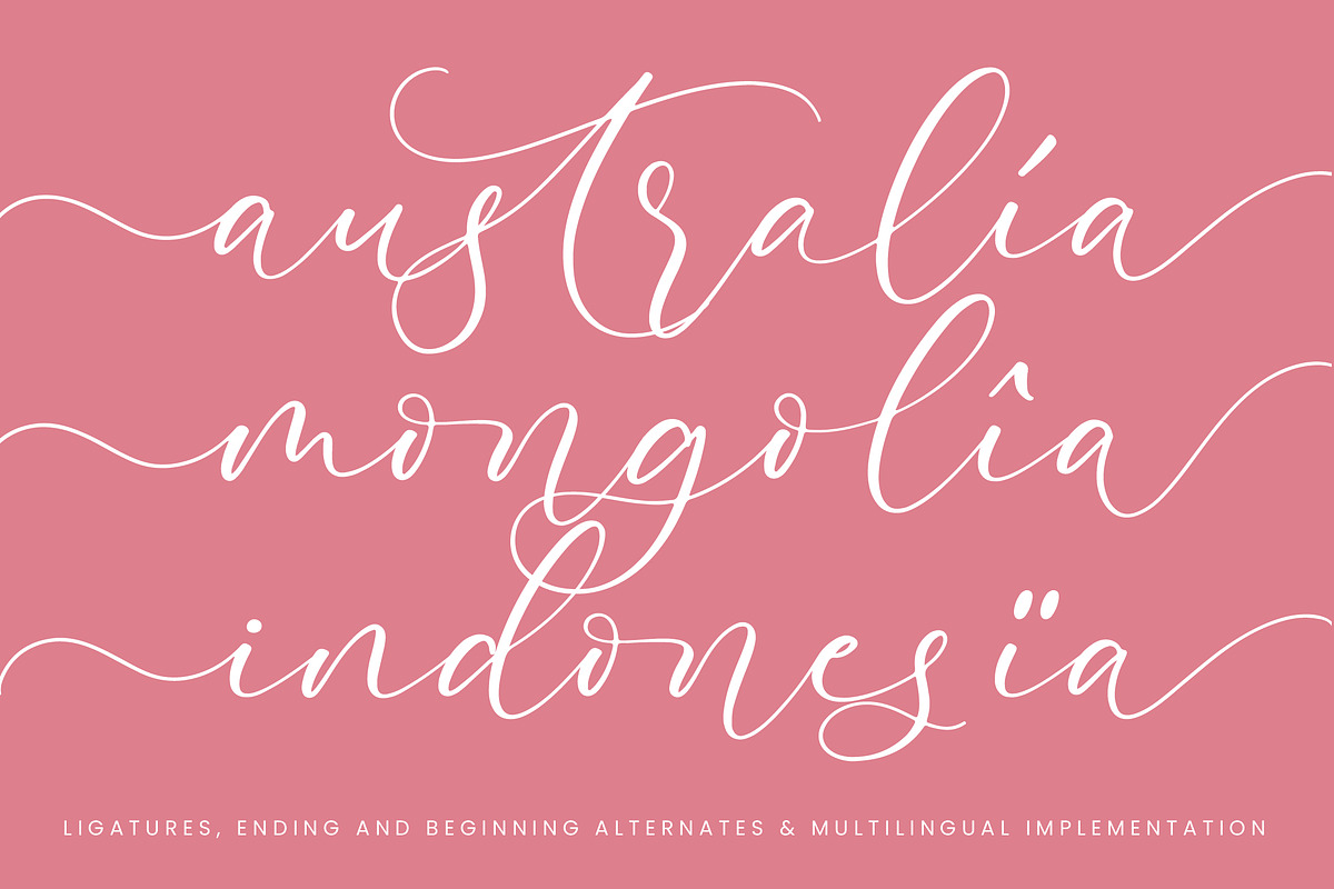 Pertysh Tulipita Stylish Calligraphy, a Script Font by stylishtype.co (Photo 11 of 20)