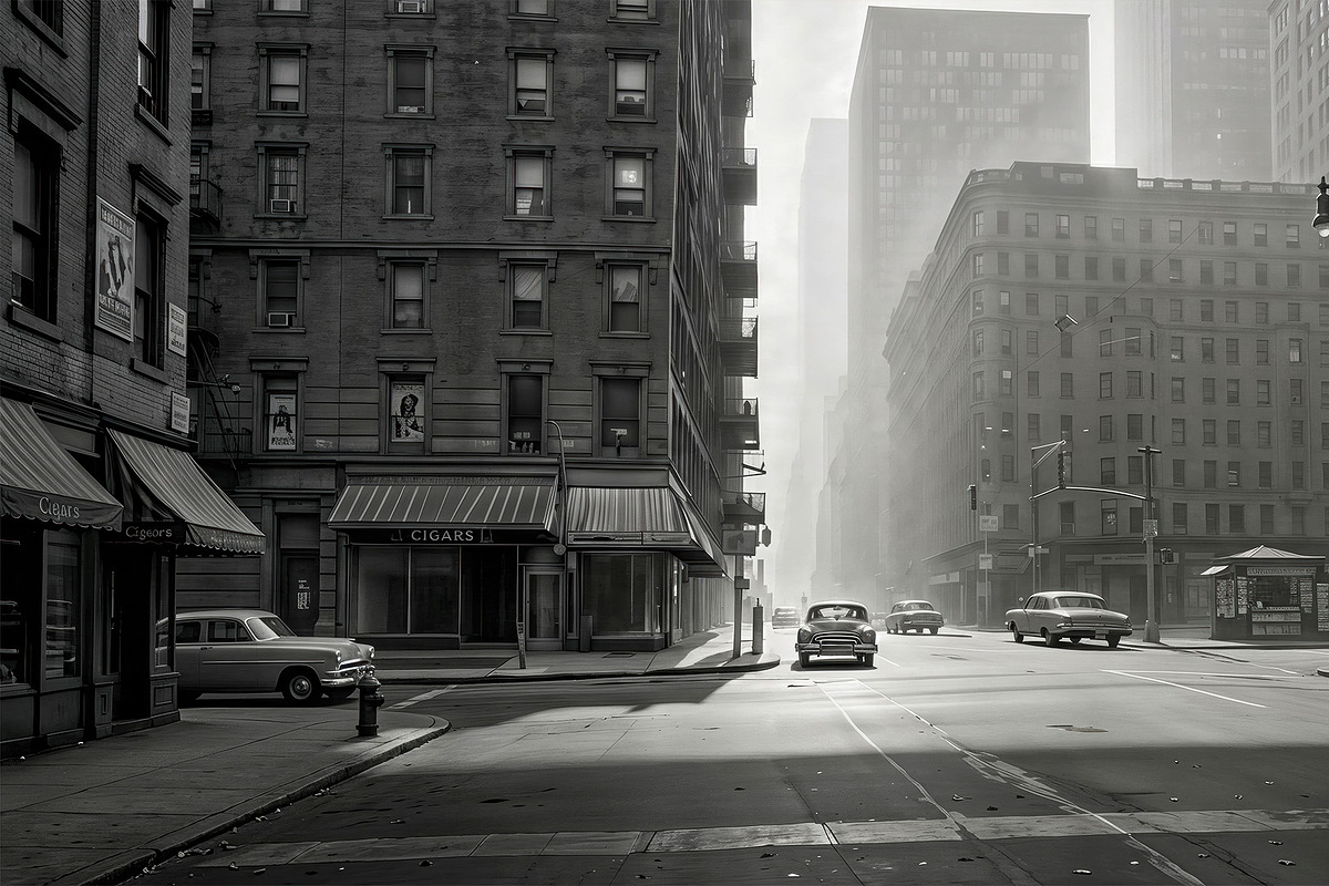 Vintage City Street, a Transportation Illustration by StockVerse Creative (Photo 4 of 4)