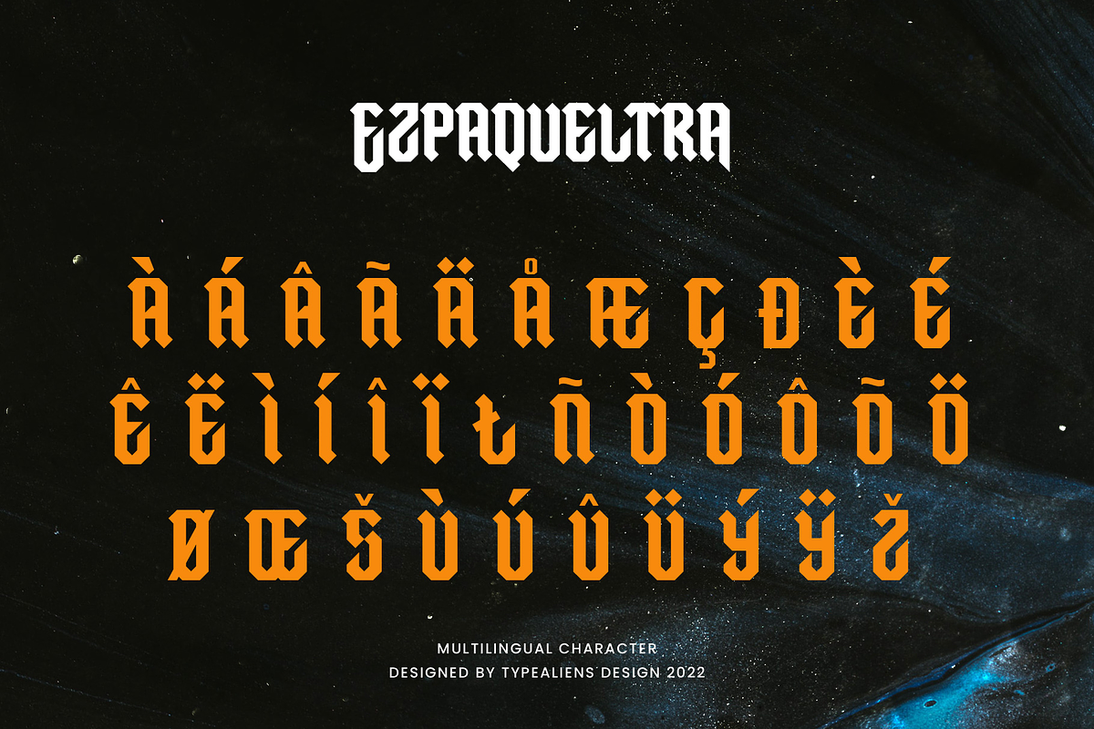Ezpaqueltra, a Blackletter Font by ilhamtaro (Photo 10 of 10)