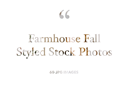 Farmhouse Fall Styled Stock Photos