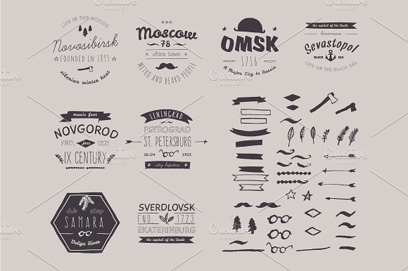 6 Hand Drawn Style Logos.