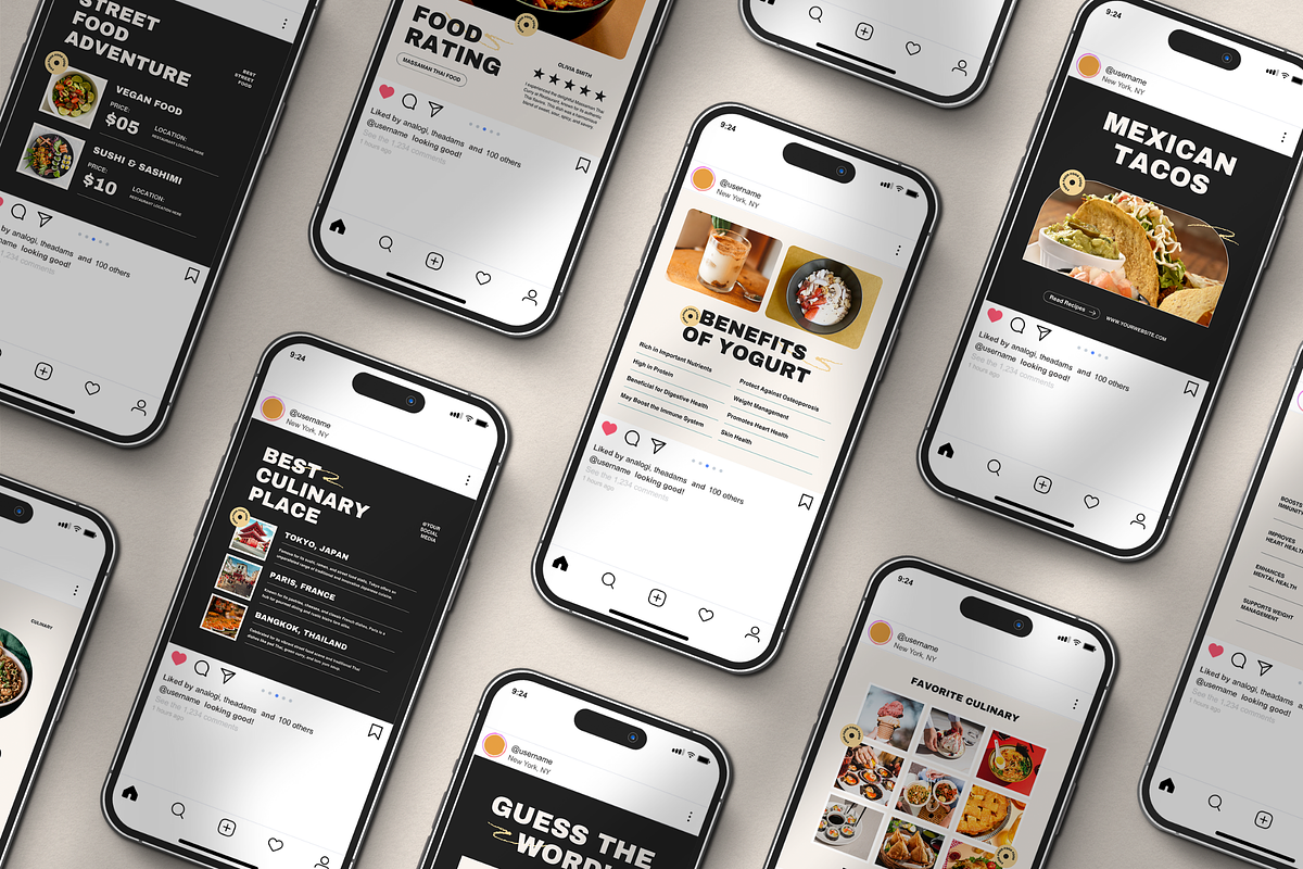 120 Food Instagram Template Canva, a Social Media Template by Branding Victory STD (Photo 7 of 9)