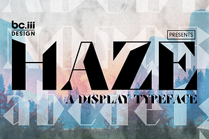 Haze Display Typeface