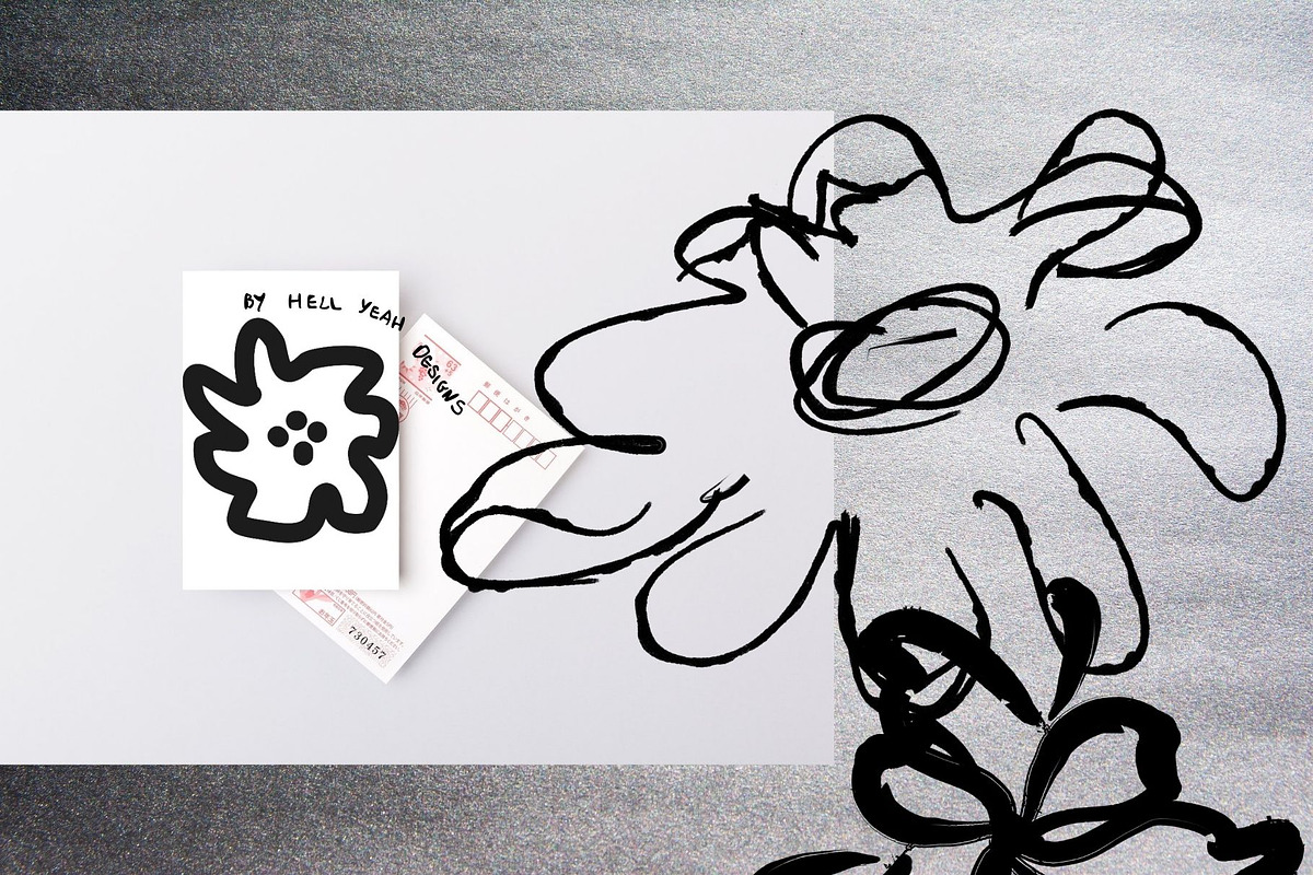Inked Floral Hand Drawn Illustration, a Decorative Illustration by Hell Yeah Designs (Photo 13 of 15)
