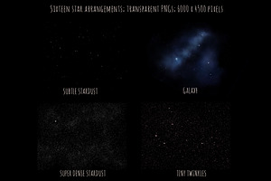 Starlight Night Sky Overlays