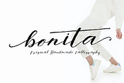 Bonita Script, a Script Font by Kenzvalley (Thumbnail 1 of 7)