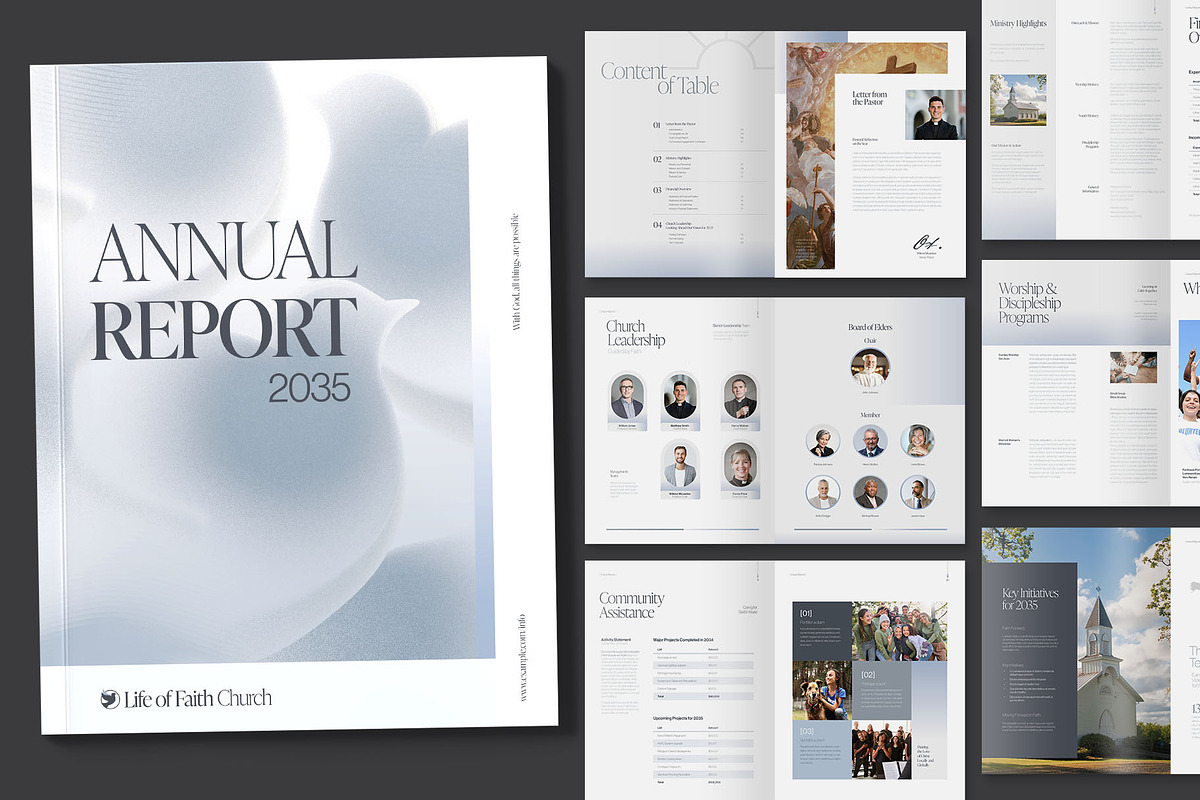Church Annual Report Template, a Brochure Template by BrandPacks (Photo 6 of 6)