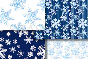 Snowflakes Watercolor Paper