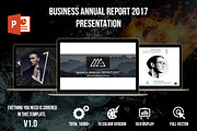 Business Annual Report 2017, a Presentation Template by UniqueStudio (Thumbnail 1 of 12)