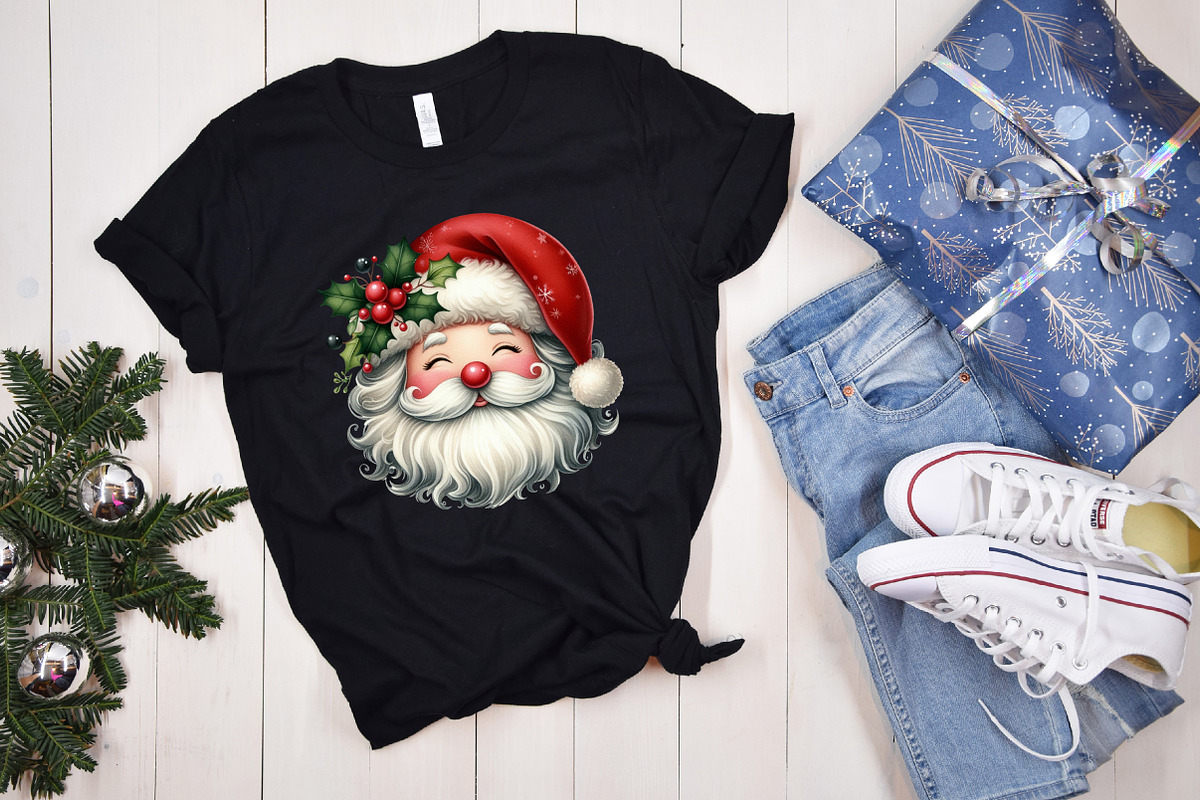 Cute Santa Face Clipart, an Illustration by designcity5 (Photo 4 of 5)