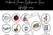 Instagram Story Highlight Icons 008, a Social Media Template by savanamm design (Thumbnail 1 of 2)