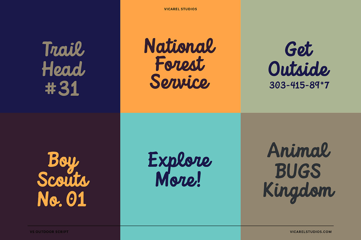 Outdoor Script | National Park Font, a Script Font by Vicarel Studios (Photo 11 of 27)