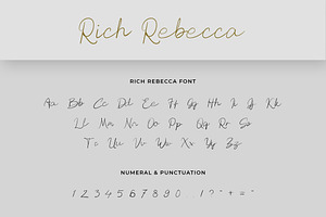 Rich Rebecca Script Handwritten Font