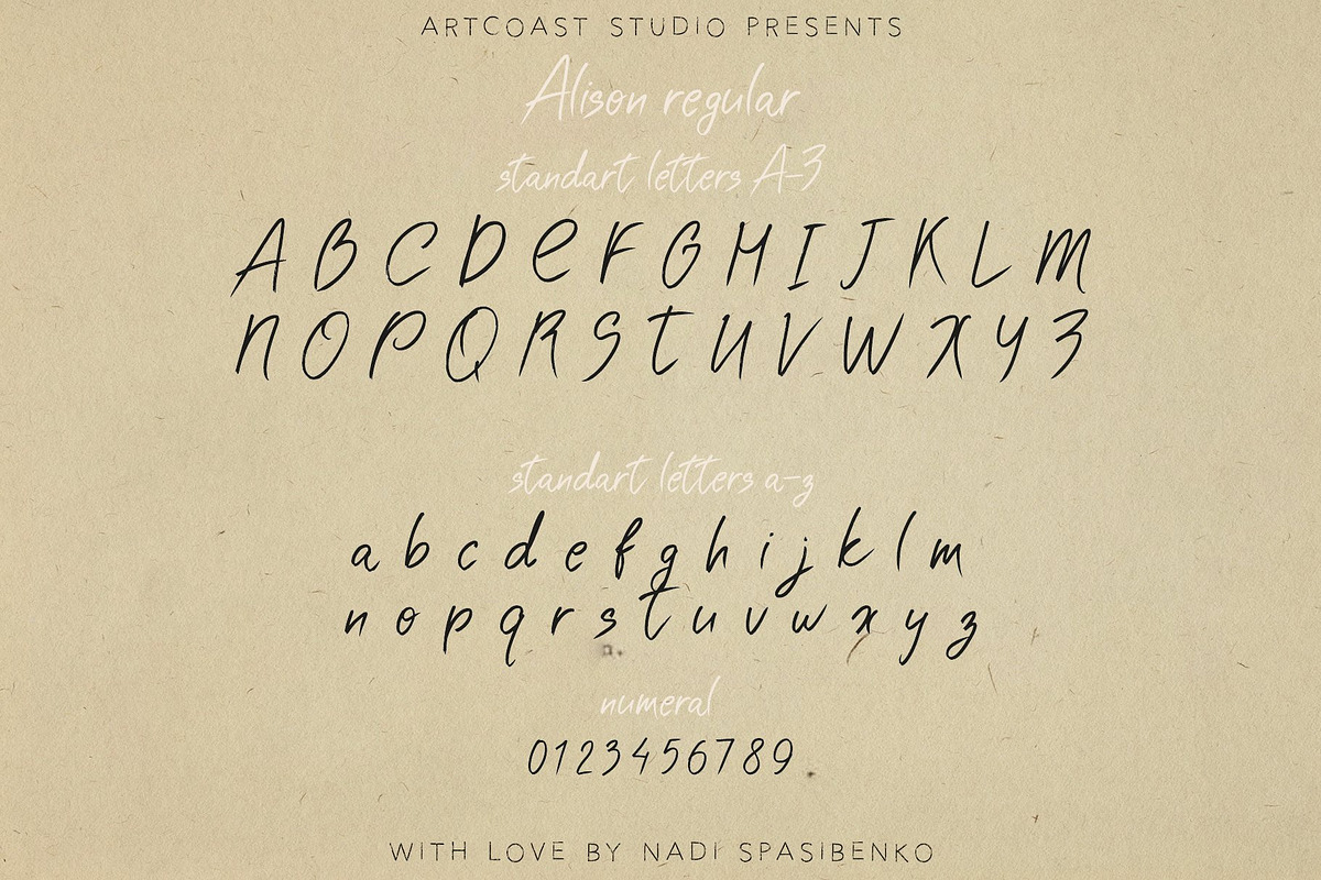 Alison Handwritten Font Duo, a Script Font by Artcoast Fonts (Photo 13 of 17)