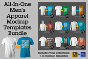 Men's Apparel Mockup Template Bundle, a Hoody Mockup by TheVectorLab (Thumbnail 1 of 21)