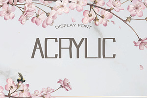 Acrylic Summer Font