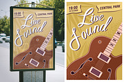 Music festival promo posters set, a Background Graphic by Good Studio (Thumbnail 5 of 5)