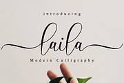 Laila // Modern Script, a Script Font by Nissa Studio (Thumbnail 1 of 12)