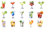 Vintage Cocktails Clipart, an Illustration by Designworld (Thumbnail 4 of 5)