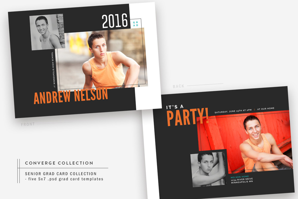 Graduation Card Bundle | Converge, a Card Template by The Modern Collective (Photo 3 of 6)