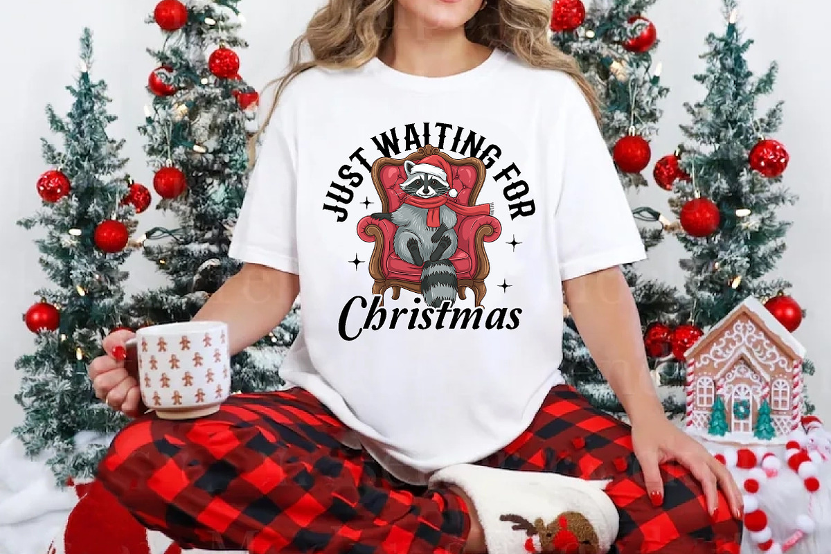 Christmas Raccoon Sublimation, an Illustration by Libby Wishes (Photo 4 of 6)