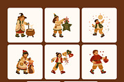 50 Holiday Characters Illustrations, a Seasonal Illustration by Prosymbols (Thumbnail 11 of 11)
