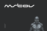 Mstov Futuristic Tech Font, a Font by baqoos (Thumbnail 1 of 10)