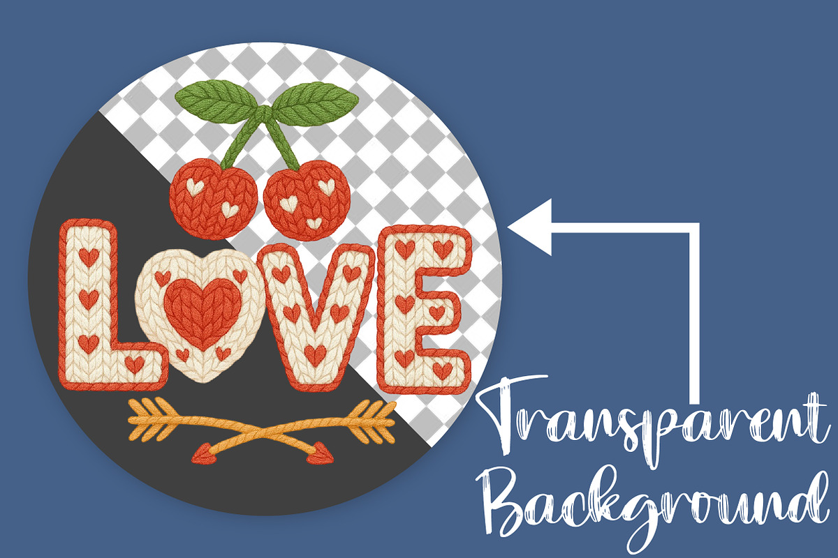 Love Embroidery PNG, Valentine's Day, an Illustration by Canvas Craft (Photo 2 of 7)