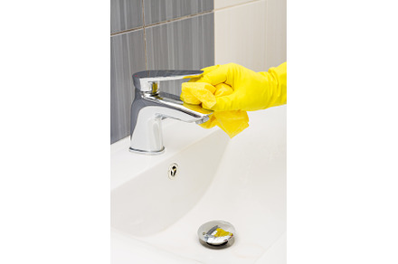Spring cleaning, washing bathroom, a Person Photo by Neirfy